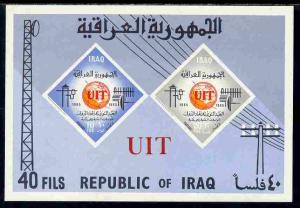 Iraq 1965 Centenary of ITU (Diamond Shaped) imperf m/shee...