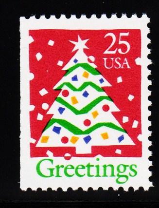 #2516 Christmas Tree Booklet Single - MNH