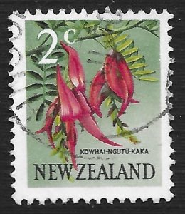 New Zealand #384 2c Flowers - Kaka Beak Flower