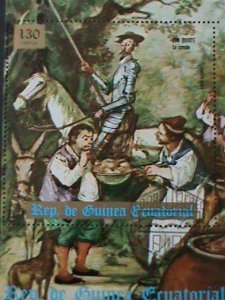 ​EQUATORIAL GUINA-WORLD FAMOUS PAINTING-CTO-S/S HARD TO FIND-VERY FINE