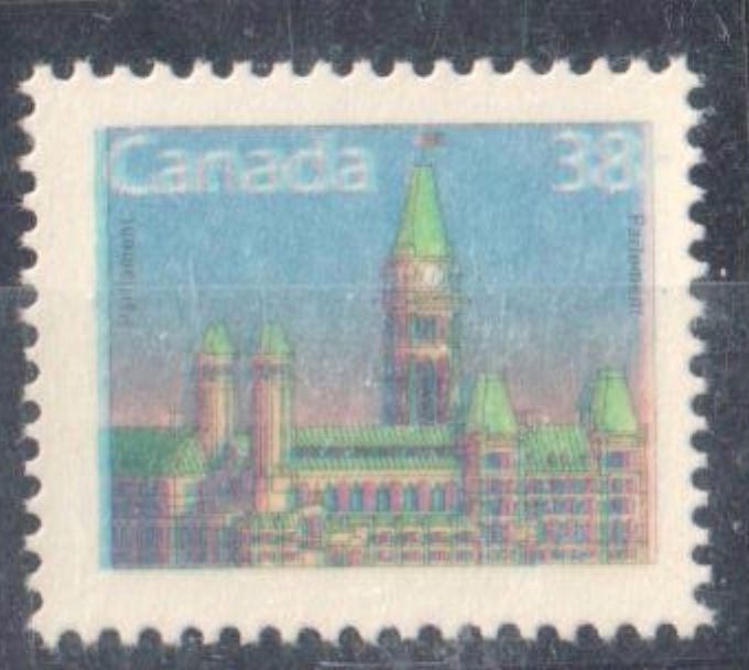 Canada #1165c MINT NH Printed on gum side variety error