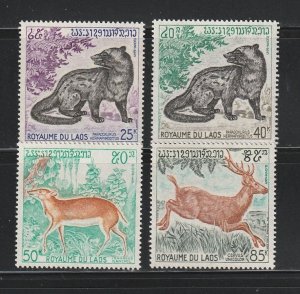 Laos 219-222 Set MNH Animals