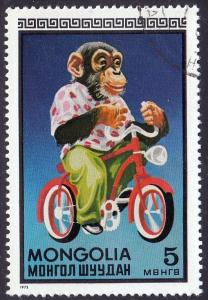 Mongolia #707 Circus Scenes, 1973. Used