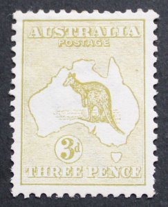 Australia 1913 Three Pence Die I Kangaroo first watermark SG 5 mint