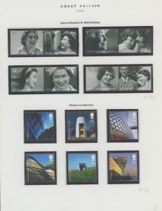 Great Britain #2364/2383 Mint (NH) Single (Complete Set) (Architecture) (Queen) (Royalty)