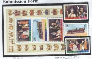 Tuvalu #43-45a Mint (NH) Single (Complete Set)