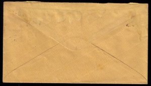 US Scott #65 Worcester Mass Rose Shade Postal Cover Very Good Condition  1863