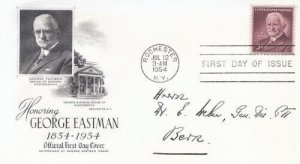 1062 3c GEORGE EASTMAN - Sent to Switzerland