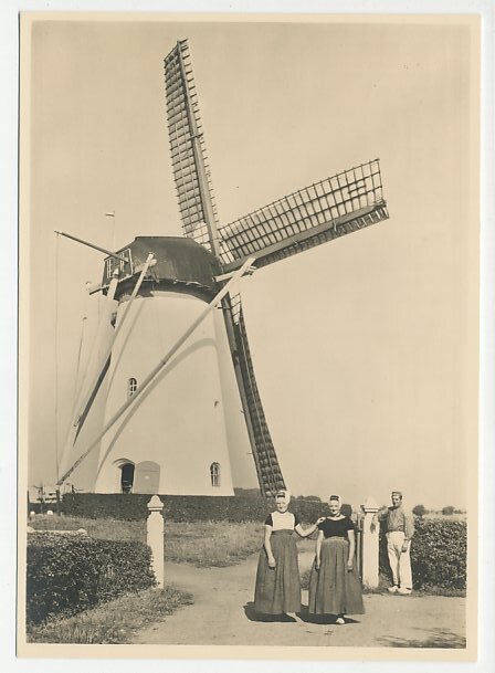 Postal stationery Netherlands 1946 Windmill - Biggekerke