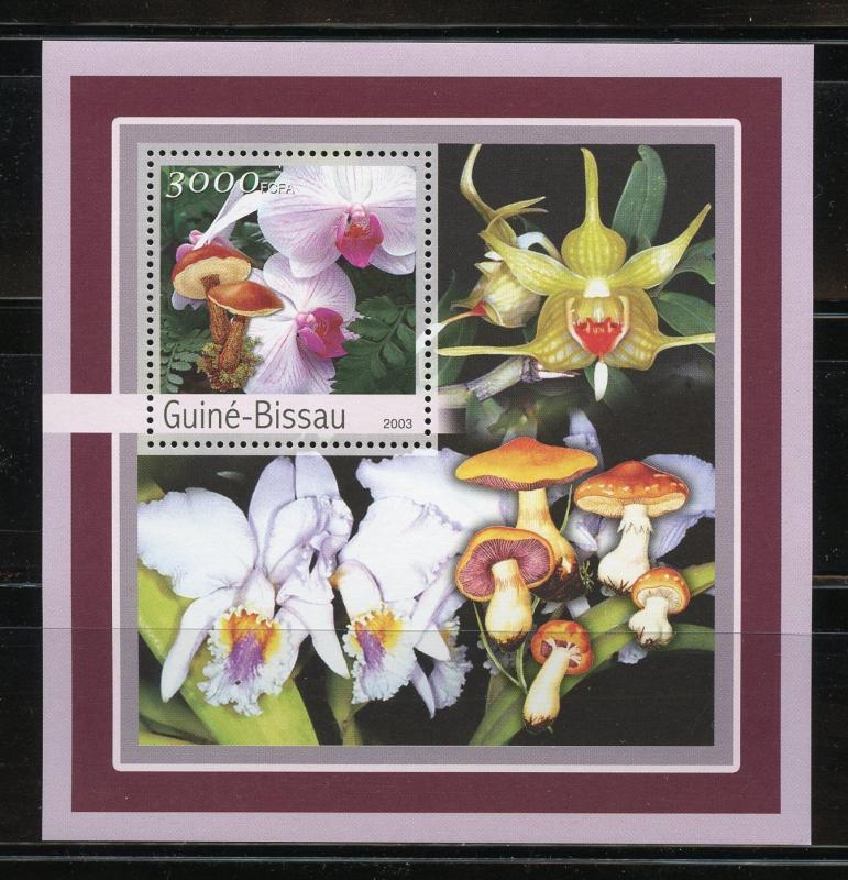 GUINEA BISSAU 2003 ORCHIDS SOUVENIR SHEET  MINT NH