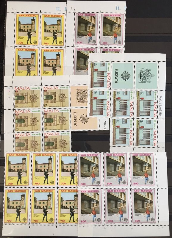 GB Sweden Cyprus Malta Europa MNH +Blocks+Booklets Mixture(Apx350)(TK76) 