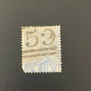 Great Britain Scott Number 68 Used Plate 17