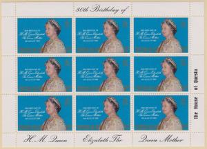 TRISTAN DA CUNHA MNH Scott # 277 80th Birthday Queen Elizabeth II (1 Sheet) -1