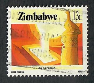 Zimbabwe #500 used single