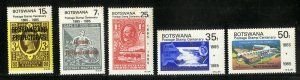 Botswana 363-7 Stamp Centenary mnh