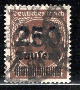 Germany Reich Scott # 258, used, exp h/s