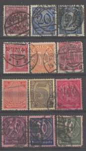 COLLECTION LOT # 4928 GERMANY 12 OFFICIAL STAMPS 1920+ CV+$24