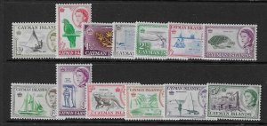 CAYMAN ISLANDS SG165/77 1964 DEFINITIVE SET TO 5/- MTD MINT