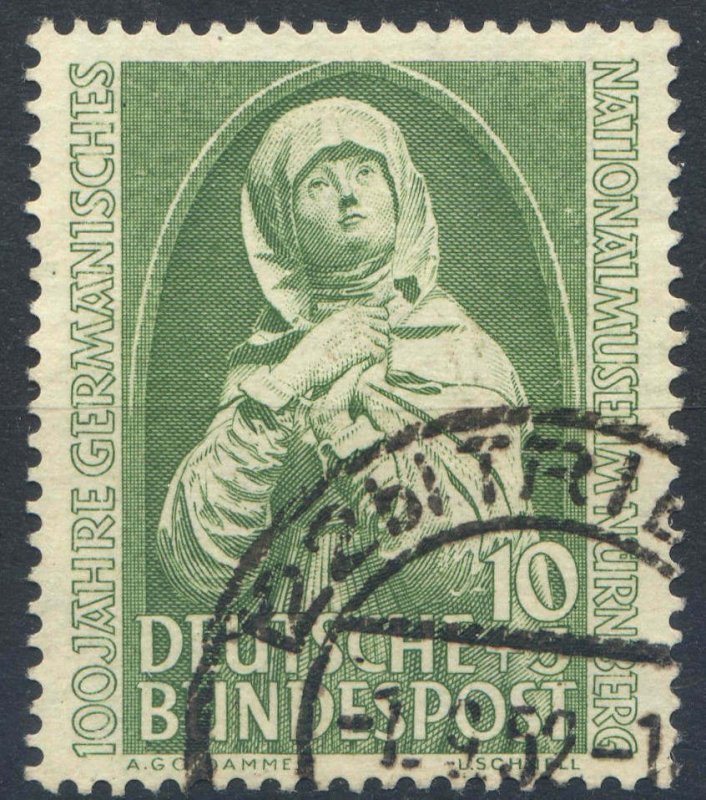 West Germany SG1077 10pf + 5pf Green