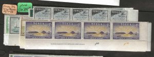 TONGA SG 101-112 IMPRINT STRIPS OF 4 OR 5     MNH  P0123H