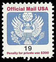 PCBstamps     US O147 19 Official Mail, MNH, (2)