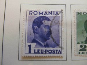 Romania Romania Romania 1935-40 1L fine used stamp A13P33F213-