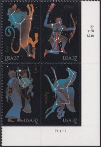 3948a Constellations Plate Block MNH
