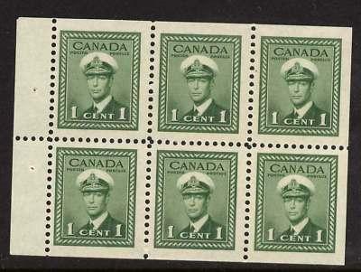 Canada 249b Booklet pane MNH King George VI
