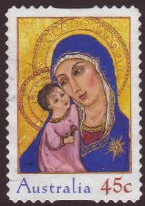 Australia 2005 Sc#2450 45c Madonna and Child, Christmas USED.