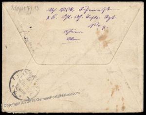 Germany 1901 China Boxer Rebellion FPN7 Paotingfu Feldpost Cover 70587