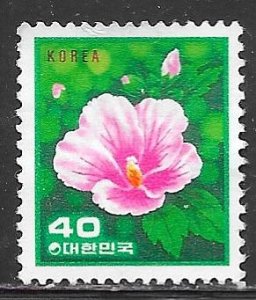 Korea 1256: 40ch Rose of Sharon, used, VF