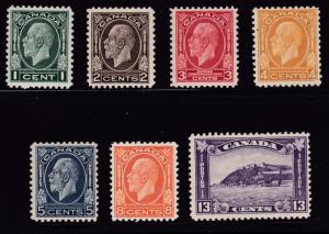 Canada 1932 King George V Set Complete (7) VF/NH