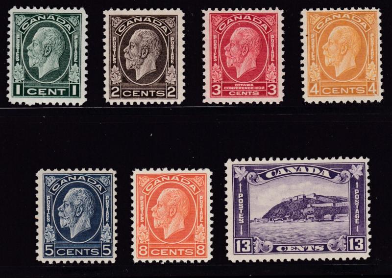 Canada 1932 King George V Set Complete (7) VF/NH