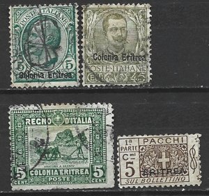 COLLECTION LOT 16667 ERITREA 4 STAMPS 1903+ CV+$17