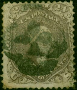 U.S.A 1862 24c Brown-Lilac SG66a Good Used