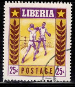 LIBERIA Scott 349 Used 1955 Sports stamp