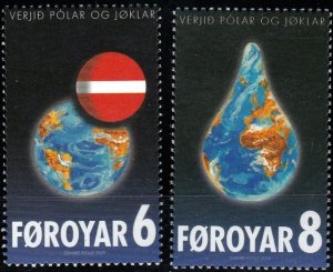 Faroe Islands 2009 - Global Warming  MNH set # 508-509