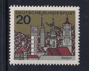 Germany  #879  MNH 1965  State Capitals 20pf  Stuttgart