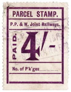 (I.B) Portpatrick & Wigtownshire Joint Railways : Parcel 4/- (Stranraer)