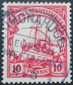 German South West Africa 1906 Ten Pfennig with POMONAHUGEL postmark
