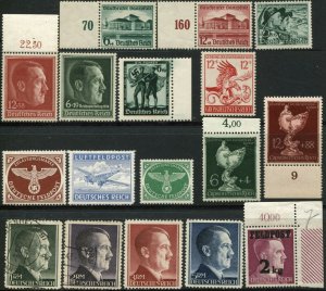 Germany Deutsches Reich Semi-Postal FieldPost Stamps Collection Used Mint LH