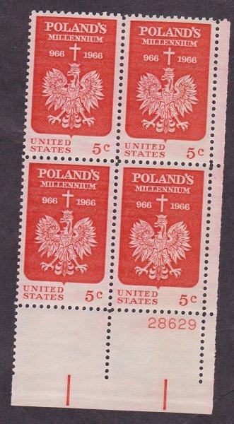 1313 Poland MNH Plate Block plate #28629 LR