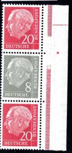 Germany Bund Scott # 710 (2), 707, mint nh, se-tenant, S52X