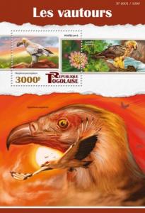 TOGO 2015 SHEET BIRDS OF PREY VULTURES tg15523b