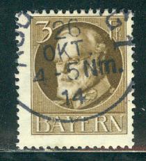 German States Bavaria Scott # 95c, used
