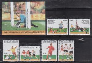 Guinea 1382-88 Soccer Mint NH