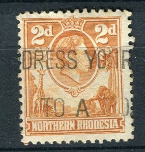 RHODESIA; North 1938 early GVI portrait issue fine used 2d. value