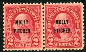 United States Scott 646 Horiz. Pair - MVFNHOG - SCV $3.60