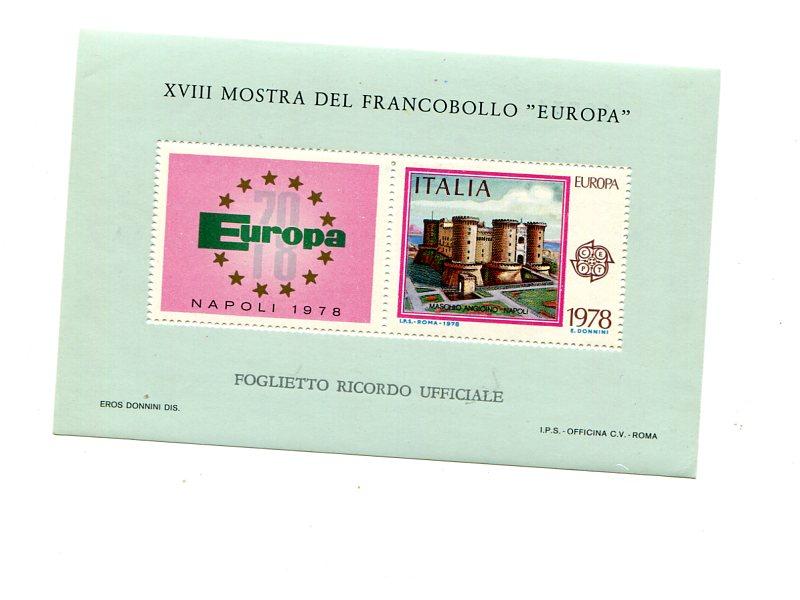 Italy 1978 Europa  sheet  VF NH  - Lakeshore Philatelics