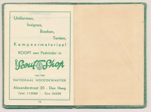 Dutch Scouts Membership booklet 1938 Year stamps Gevolmachtigden 1938 / 1940